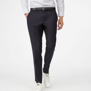 Club Monaco Heathered Black Wool Flannel Pant Size 36